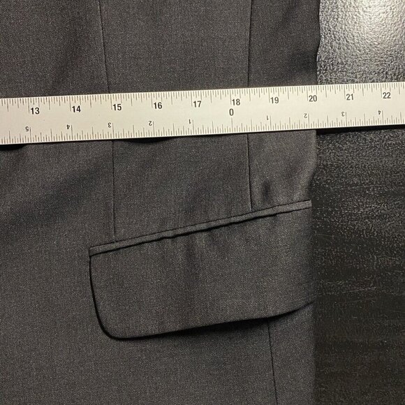 Jack Victor Sport Jacket 41R Loro Piana Zelander Wool Ryder Charcoal Two Button - Picture 13 of 16